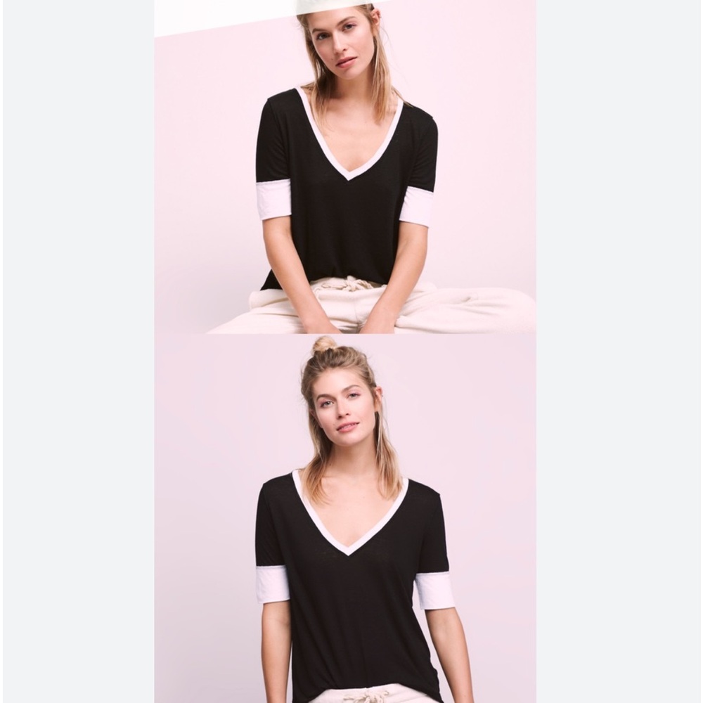 Free People New With Tags‎ Black Short Sleeve Top. Size S